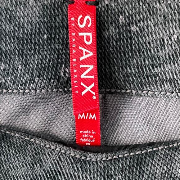 Spanx Jean-ish Ankle Length Pull on Faux Pocket Womens Jegging Leggings Medium - Picture 4 of 9